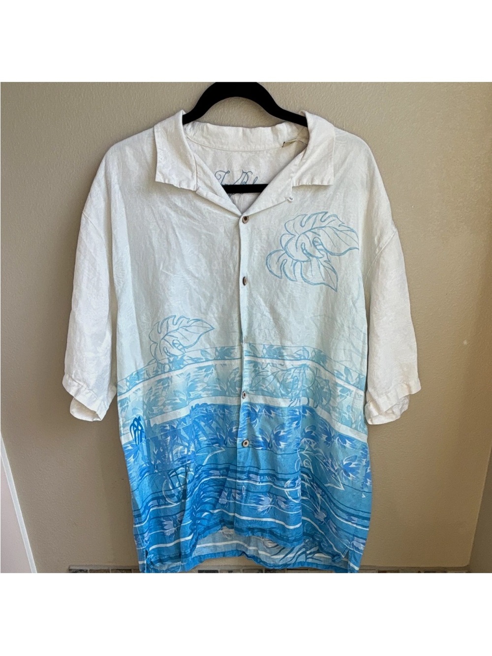 Tommy Bahama Linen Silk Tropical Hawaiian Shirt XL